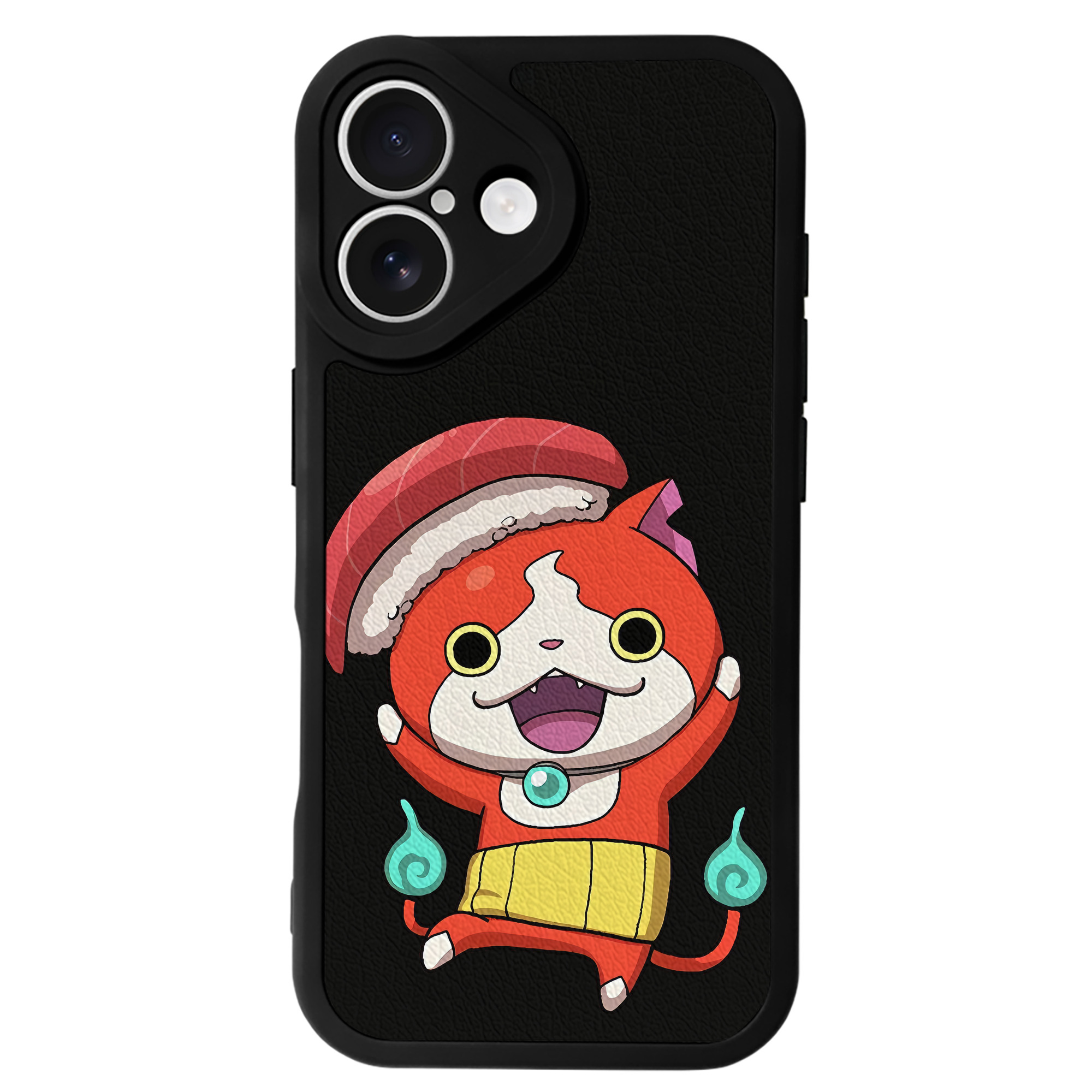 （画像用） 妖怪ウォッチ Yo-kai Watch 【iPhone 16シリーズ対応】シリコンスマホケース（レザー調） 材質：シリコン